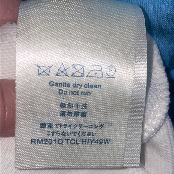 Louis Vuitton White & Blue Monogram Graphic Sweatshirt - Picture 9 of 9